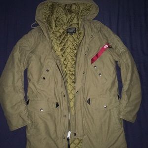 Tan Parka by Alpha Inspected